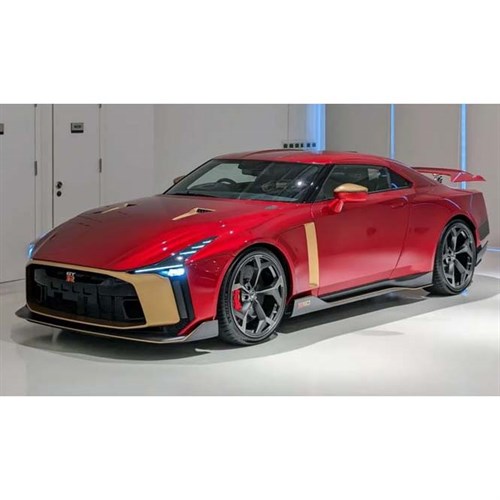 AUTOart Nissan GT-R50 By Italdesign 2020 - Metallic Red/Gold 1:18