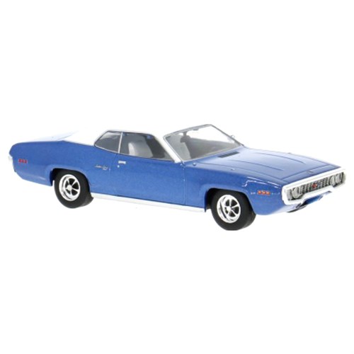 IXO Plymouth Satellite Sebring Plus 1971 - Blue/White 1:43