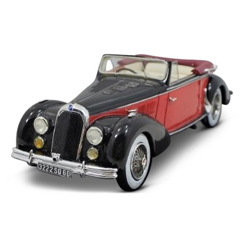 Esval Talbot Lago T26 Record Cabriolet 1948-1950 - Top Down - Red/Black 1:43