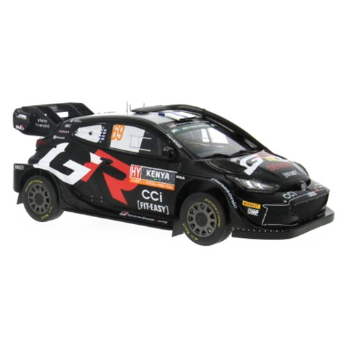 IXO Toyota GR Yaris Rally1 - 1st 2024 Safari Rally - #69 K. Rovanpera 1:18