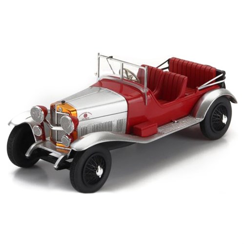 Kess Alfa Romeo RL Super Sport 1927 - Rear Seats Uncovered - Silver/Red/Black 1:43 model car