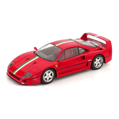 KK Ferrari F40 - Red w. Italian Flag Stripe 1:18