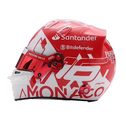 Look Smart Charles Leclerc Ferrari Helmet - 2024 Monaco Grand Prix 1:5