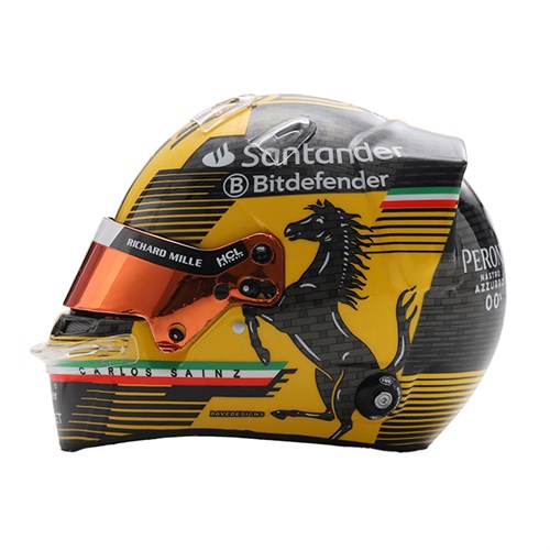 Look Smart Carlos Sainz Jnr Ferrari Helmet - 2024 Italian Grand Prix 1:5