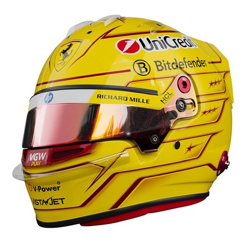 Look Smart Lewis Hamilton Ferrari Helmet - 2025 Fiorano Test 1:5