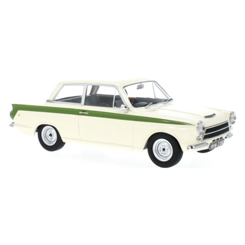 MCG Ford Lotus Cortina Mk.I 1963 - White/Green 1:18