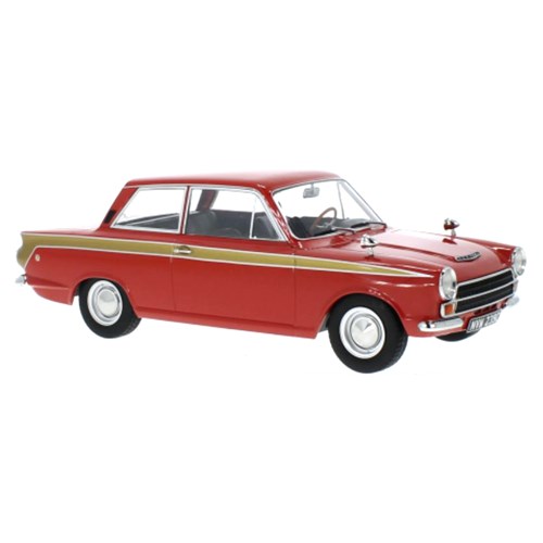 MCG Ford Lotus Cortina Mk.I 1966 - Red/Gold 1:18