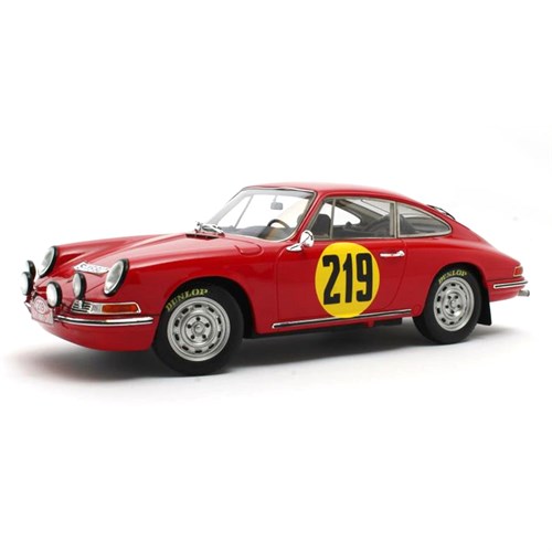 Matrix Porsche 911 S - 1967 Monte Carlo Rally - #219 V. Elford 1:18