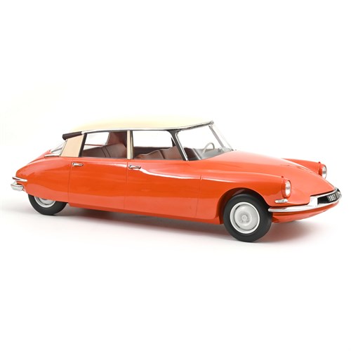 Norev Citroen ID19 1957 - Capucine Orange/Cream 1:12 model car