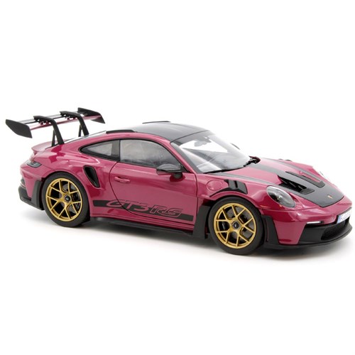 Norev Porsche 911 GT3 RS w. Weissach Package 2022 - Rubystar Purple 1:18 model car