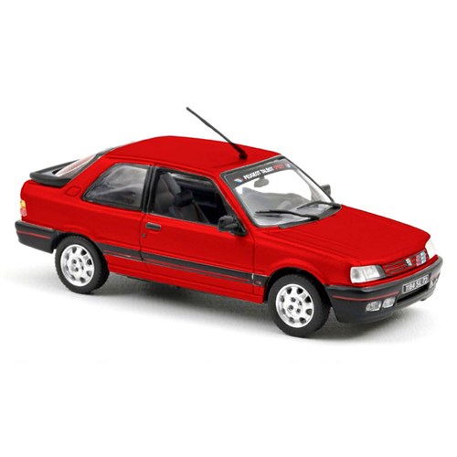 Norev Peugeot 309 GTI 1987 - Vallelunga Red w. PTS Detail 1:43 model car