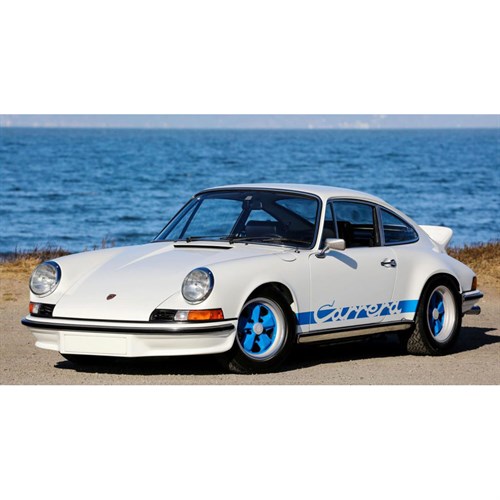 Maxichamps Porsche 911 Carrera RS 3.0 1974 - White w. Blue Decals 1:43