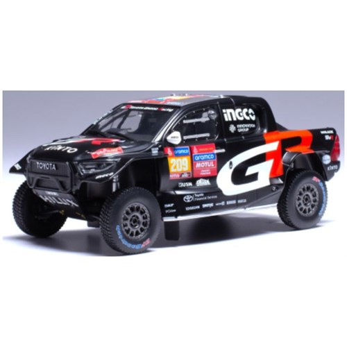 IXO Toyota GR Hilux - 2024 Dakar Rally - #209 Giniel de Villiers 1:43 model car