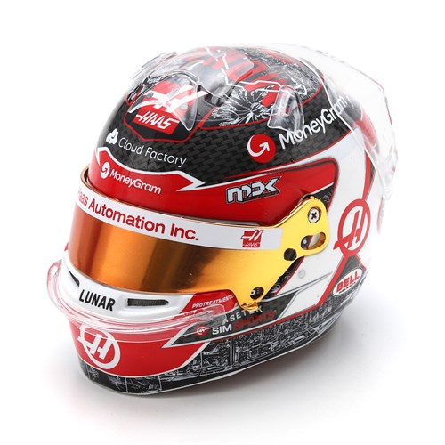 Spark Kevin Magnussen Haas Helmet - 2023 Monaco Grand Prix 1:5