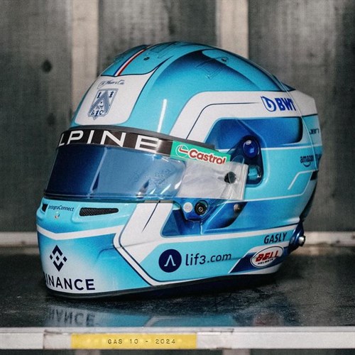 Spark Pierre Gasly Alpine Helmet - 2024 1:5