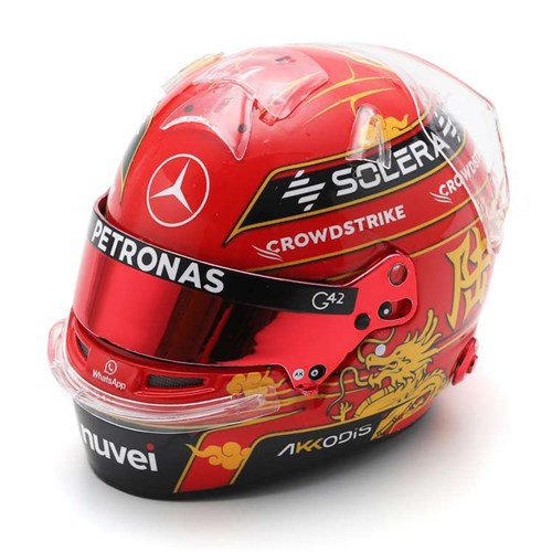 Spark George Russell Mercedes Helmet - 2024 Chinese Grand Prix 1:5