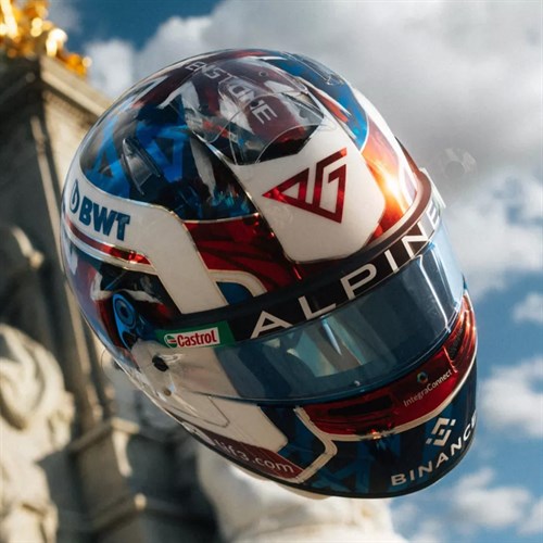 Spark Pierre Gasly Alpine Helmet - 2024 British Grand Prix 1:5