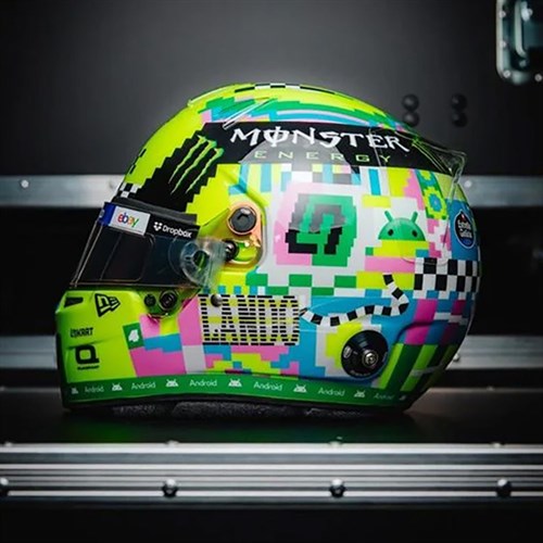 Spark Lando Norris McLaren Helmet - 2024 British Grand Prix 1:5