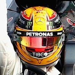 Spark Lewis Hamilton Mercedes Helmet - 2018 Mexican Grand Prix 1:5