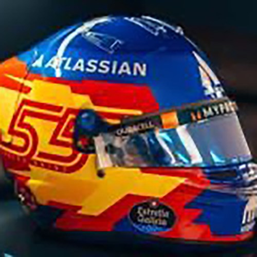 Spark Carlos Sainz Jnr Williams Helmet - 2025 1:5