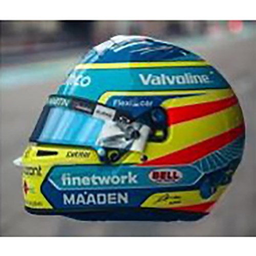 Spark Fernando Alonso Aston Martin Helmet - 2025 1:5