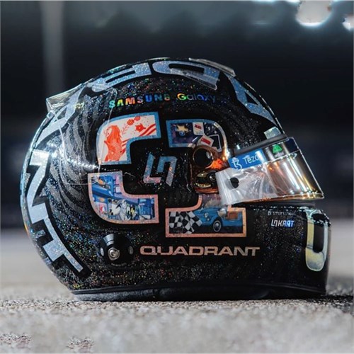 Spark Lando Norris McLaren Helmet - 2023 Singapore Grand Prix 1:5