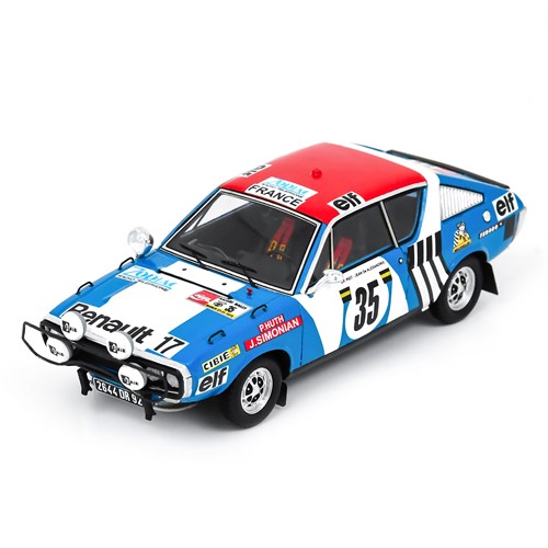 Spark Renault 17 - 1975 Safari Rally - #35 Jean-Francois Piot 1:43 model car