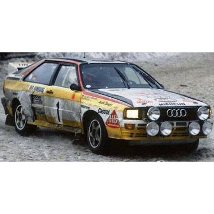 Sun Star Audi Quattro A2 - 1st 1984 Monte Carlo Rally - #1 W. Rohrl 1:18