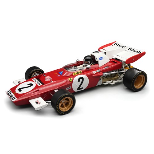 Tecnomodel Ferrari 312 B2 w. Figure - 1st 1971 Dutch Grand Prix - #2 J. Ickx 1:18