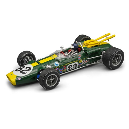 Tecnomodel Lotus 38 w. Figure - 1st 1965 Indianapolis 500 - #82 J. Clark 1:18