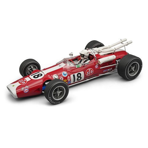 Tecnomodel Lotus 38 w. Figure - 1966 Indianapolis 500 - #18 A. Unser 1:18