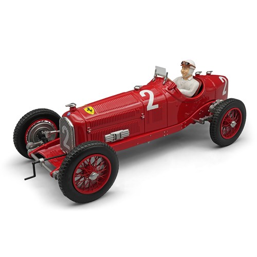 Tecnomodel Alfa Romeo P3 Tipo B w. Figure - 1st 1932 German Grand Prix - #2 R. Caracciola 1:18