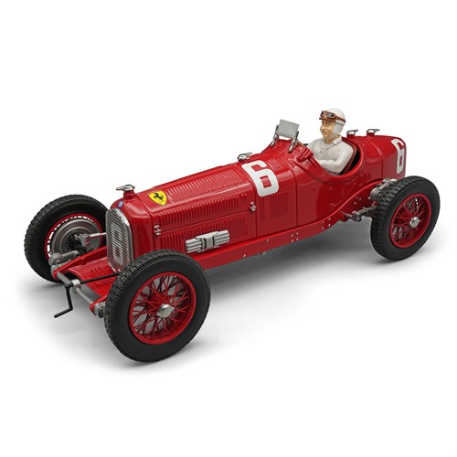 Tecnomodel Alfa Romeo P3 Tipo B w. Figure  - 1st 1932 Monza Grand Prix - #6 R. Caracciola 1:18