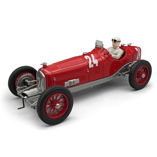 Tecnomodel Alfa Romeo P3 Tipo B w. Figure - 1932 Monza Grand Prix - #24 T. Nuvolari 1:18