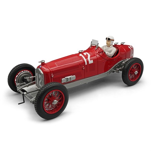 Tecnomodel Alfa Romeo P3 Tipo B w. Figure - 1st 1932 French Grand Prix - #12 T. Nuvolari 1:18