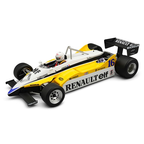 Tecnomodel Renault RE30B w. Figure - 1st 1982 Italian Grand Prix - #16 R. Arnoux 1:18