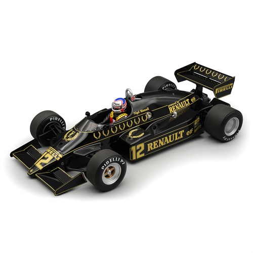 Tecnomodel Lotus 94T w. Figure - 1983 British Grand Prix - #12 N. Mansell 1:18