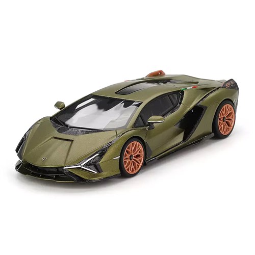 TrueScale Miniatures Lamborghini Sian FKP 37 - Matt Green 1:43 model car