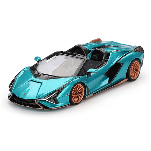 TrueScale Miniatures Lamborghini Sian Roadster - Uranus Blue 1:43 model car