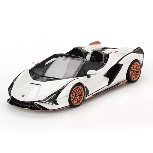 TrueScale Miniatures Lamborghini Sian Roadster - Asopo White 1:43 model car