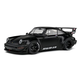 Solido Porsche 911 RWB w. Bodykit 2016 - Darth Vader Black 1:18