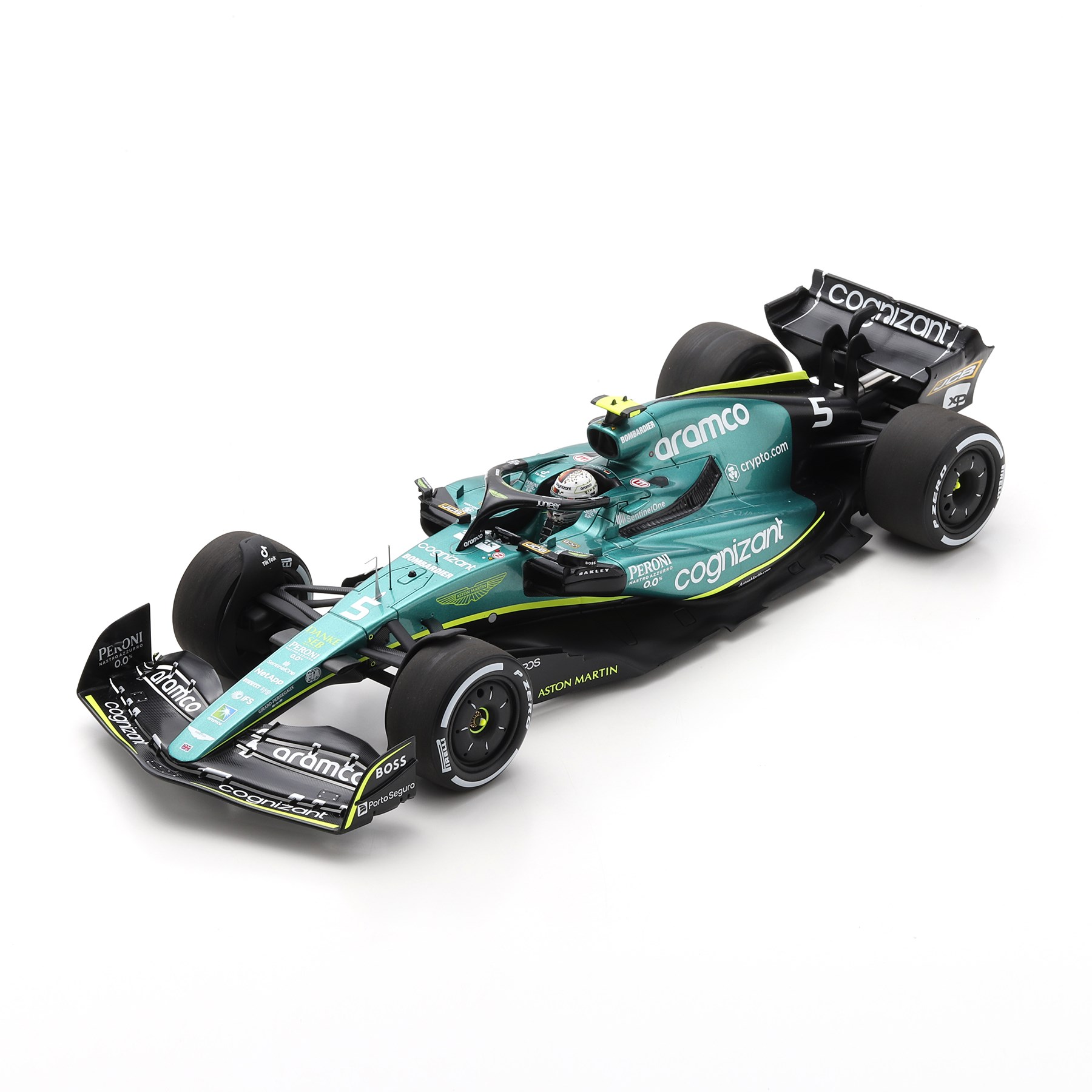 Spark Aston Martin AMR22 - 2022 Abu Dhabi Grand Prix - #5 S. Vettel 1:18